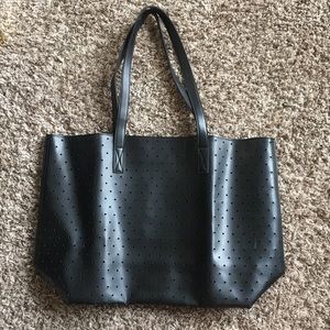 Black Perforated Tote